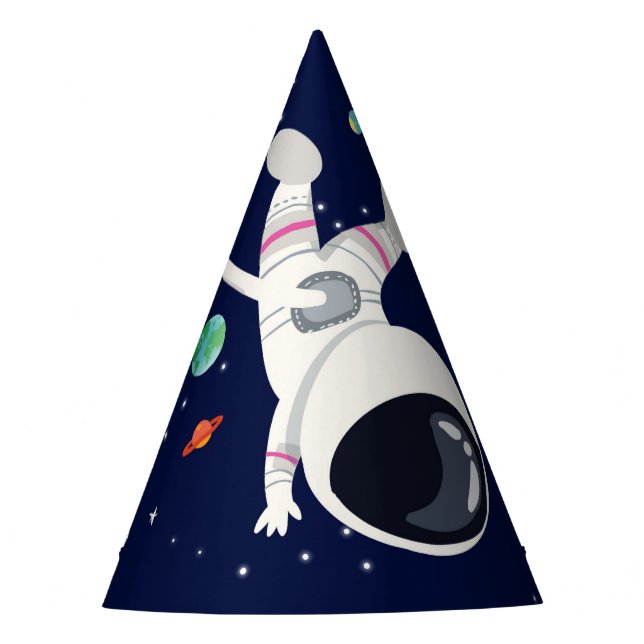 Chapéu De Festa Astronauta Espacial Exterior Planetas Galáxicos So (Frente)