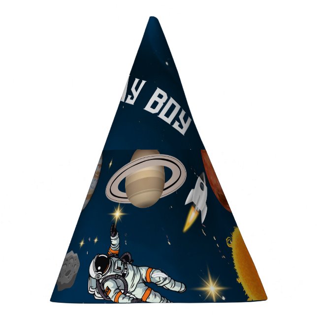 Chapéu De Festa Astronauta Espacial Primeira Festa de aniversário (Direita)
