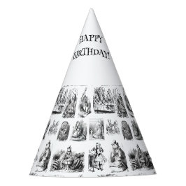 Chapéu De Festa Aventuras de Alice no padrão das Maravilhas