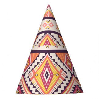 Chapéu De Festa Aztec Tribal Esclarecida Sem Costura
