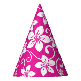 CHAPÉU DE FESTA AZUL HAWAII (ROSA INTENSO)