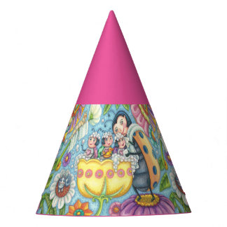 Chapéu De Festa Baby Ladybugs Bubblá FESTA HAT * Personalizar