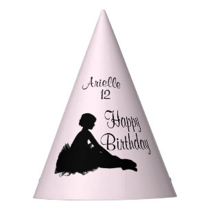 Chapéu De Festa Bailarina Cansada Personalizada c Nome Rosa