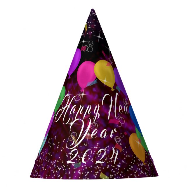 Chapéu De Festa Balão feliz ano novo (Frente)