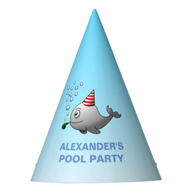 Chapéu De Festa Baleia pronta para festa (Frente)