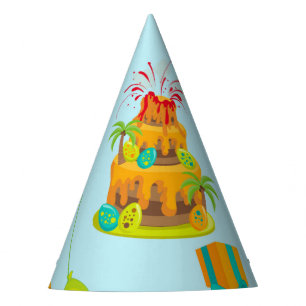 Chapéu De Festa Balões de Ovos de Bolos de Bolo de Bolo de Dinoss