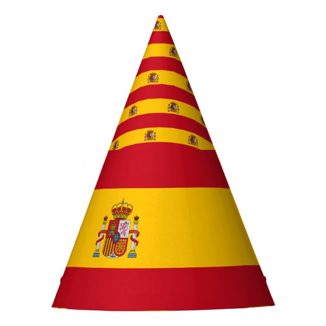 Chapéu De Festa Bandeira da espanha (Frente)