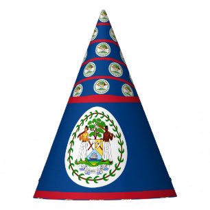 Chapéu De Festa Bandeira de Belize