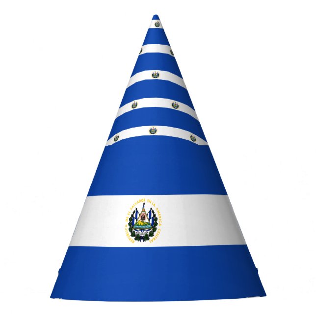Chapéu De Festa Bandeira de El Salvador (Frente)
