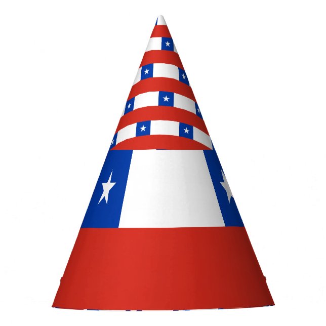 Chapéu De Festa Bandeira do Chile (Frente)