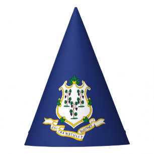 Chapéu De Festa Bandeira do estado de Connecticut