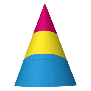 Chapéu De Festa bandeira do orgulho pansexual SlipperyJoe rosa âmb