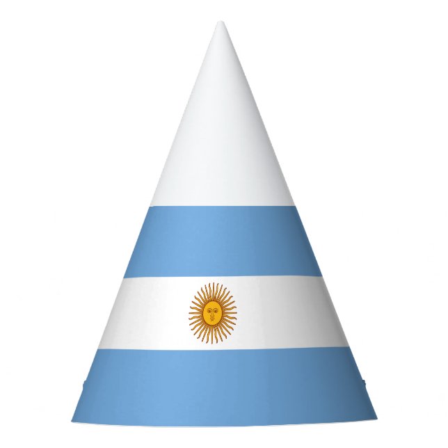 Chapéu De Festa Bandeira Patriótica Argentina (Frente)