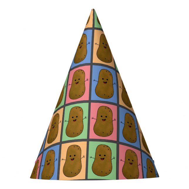 Chapéu De Festa Batata em estilo Pop Art (Frente)