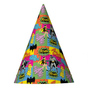 Chapéu De Festa Batman e Robin Padrão de aperto de mão de ação