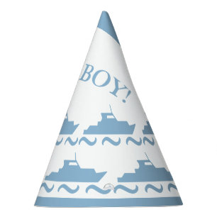 Chapéu De Festa Bebê Blue Boat