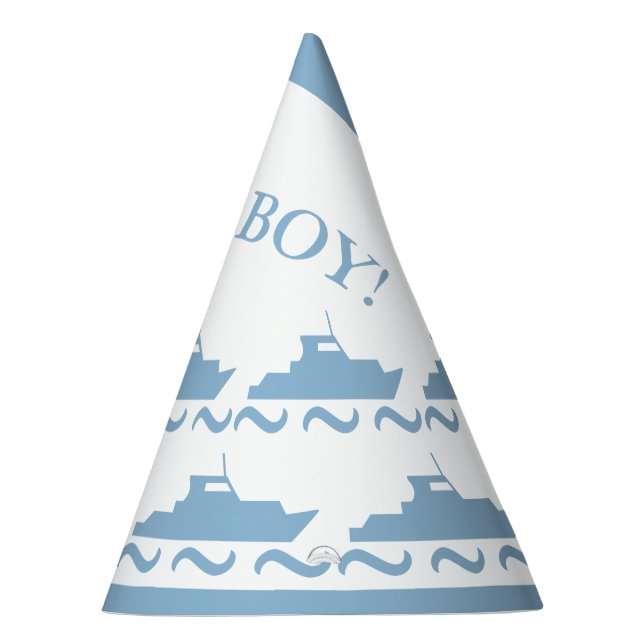 Chapéu De Festa Bebê Blue Boat (Direita)