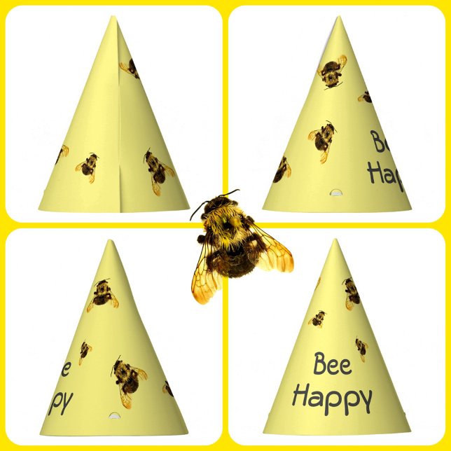 Chapéu De Festa Bee Happy Birthday Bumblebee (Criador carregado)