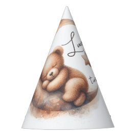 Chapéu De Festa Beige Brown Beige Dormindo em Watercolor