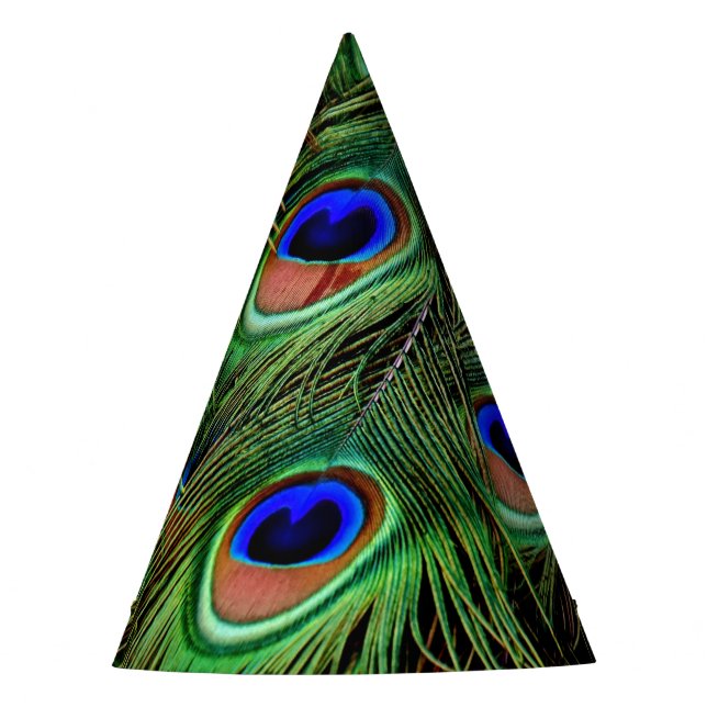 Chapéu De Festa Belo Penas de Peacock (Frente)