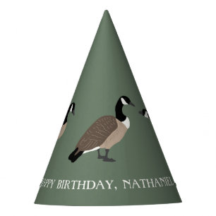 Chapéu De Festa Bird Lovers Canada Geese Ilustração Personalizad