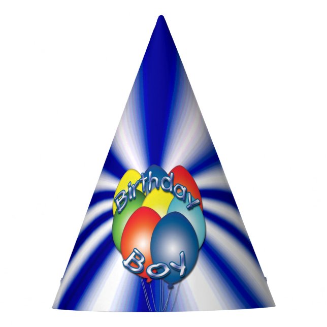 Chapéu De Festa Birthday Boy Blue (Frente)