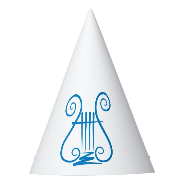 Chapéu De Festa Blue Lyre (Frente)