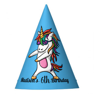 Chapéu De Festa Blue Party Like A Unicorn Birthday