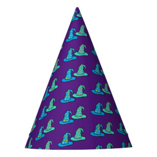 Chapéu De Festa Blue + Teal Wizard Hats