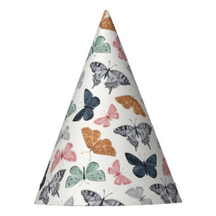 Chapéu De Festa Boho Butterfly Encantada Garden Aniversário