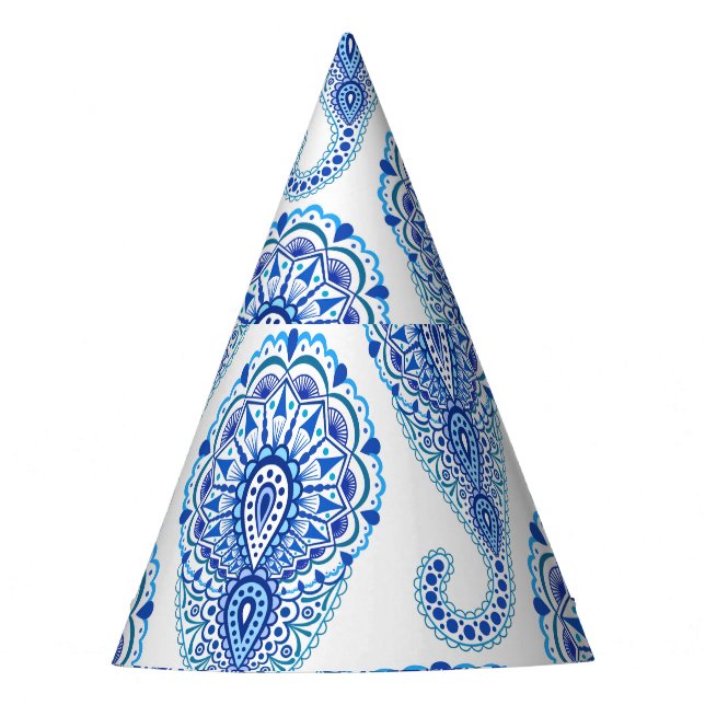 Chapéu De Festa Boho Chic Paisley Seamless Oriental (Frente)