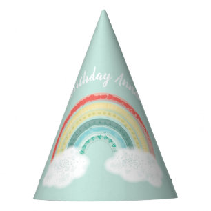 Chapéu De Festa Boho Rainbow Birthday Party Kinder