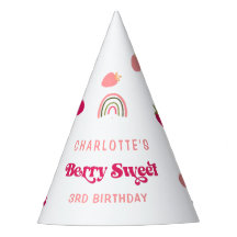 Boho Strawberry Berry Sweet Birthday