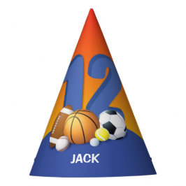 Chapéu De Festa Bolas de Esportes de Aniversário 12