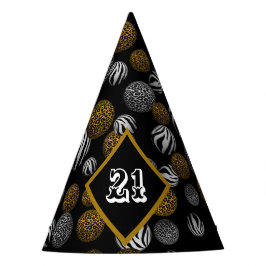 Chapéu De Festa Bolas de Impressão Animal