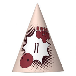 Chapéu De Festa Boliche de aniversário Red Happy