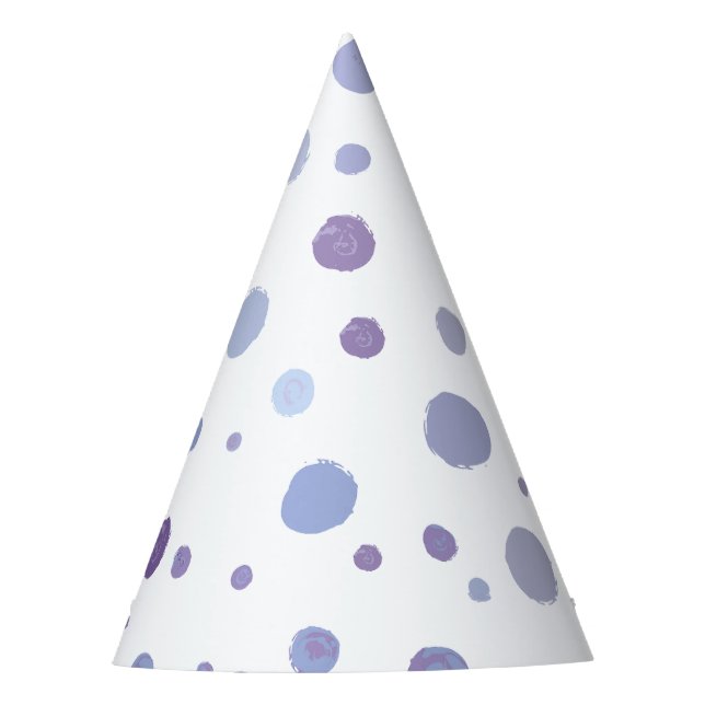 Chapéu De Festa bolinhas pintadas à mão (Frente)