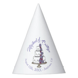 Chapéu De Festa Bolo de Casamento Floral por Camadas de Rosas Roxo