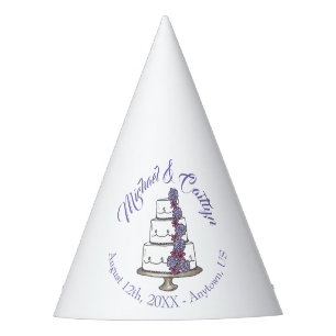 Chapéu De Festa Bolo de Casamento Floral por Camadas de Rosas Roxo