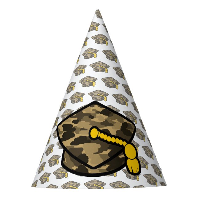 Chapéu De Festa Boné de formatura Khaki Camo (Frente)
