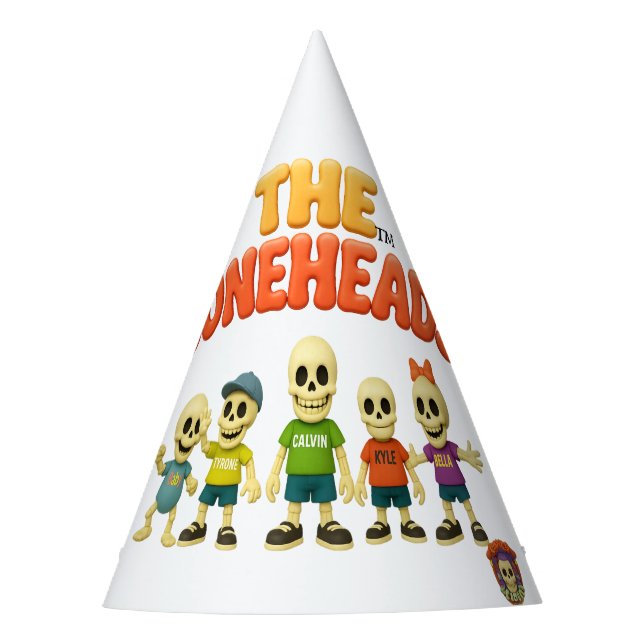 Chapéu De Festa Bones Academy™ Os Boneheads™ (Frente)