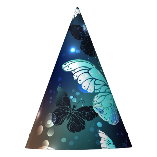 Chapéu De Festa Borboleta Noturna Flutuante (Frente)