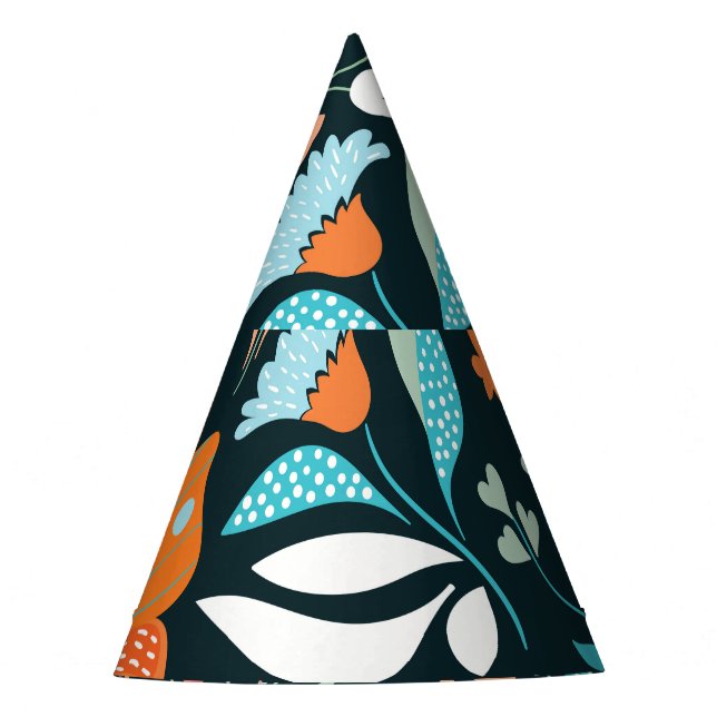 Chapéu De Festa Borboletas, borboletas decorativas sem costura (Frente)