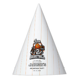 Chapéu De Festa Born 2 Basketball | Sports Themed 2nd Birthday