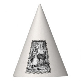 Chapéu De Festa Branca Negra Frente de Aniversário Vermelho Ancora