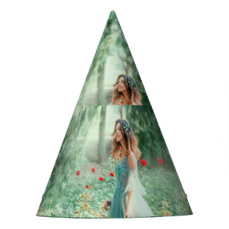 Chapéu De Festa Brunette Princess: Aquarela Floresta Fada