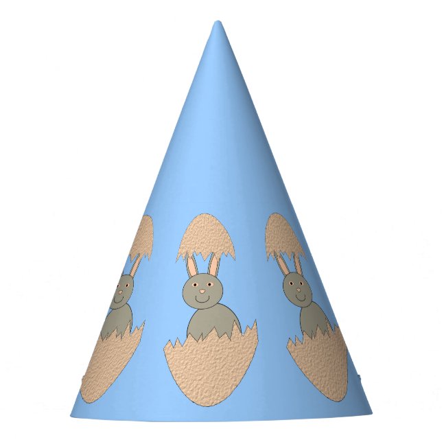 Chapéu De Festa Bunny Hatching do Ovo Weird Party Hat (Frente)