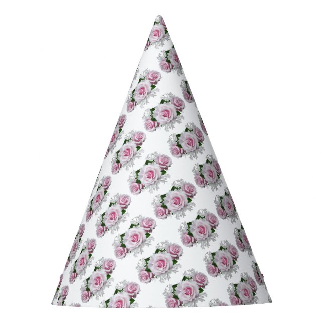 Chapéu De Festa Buquê rosa rosa rosa (Frente)