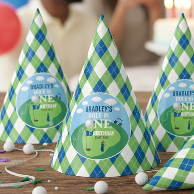 Chapéu De Festa Buraco Em Um primeiro aniversario De Golfe (Criador carregado)