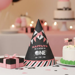 Chapéu De Festa Buraco Em Uma Garota primeiro aniversario De Golfe